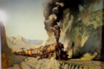Terence Cuneo, steam trains