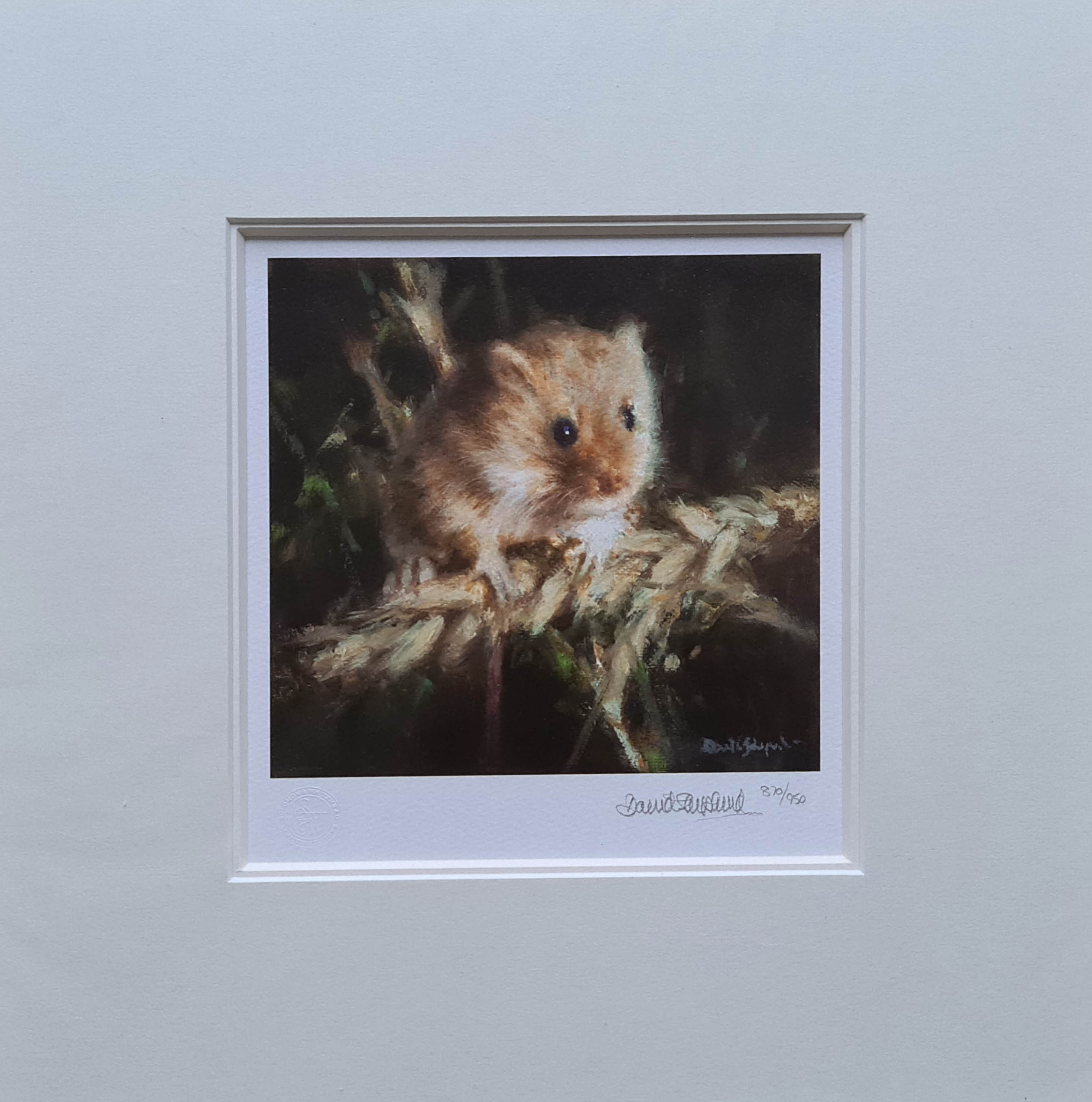 david shepherd, Harvest mouse, signed limited edition print