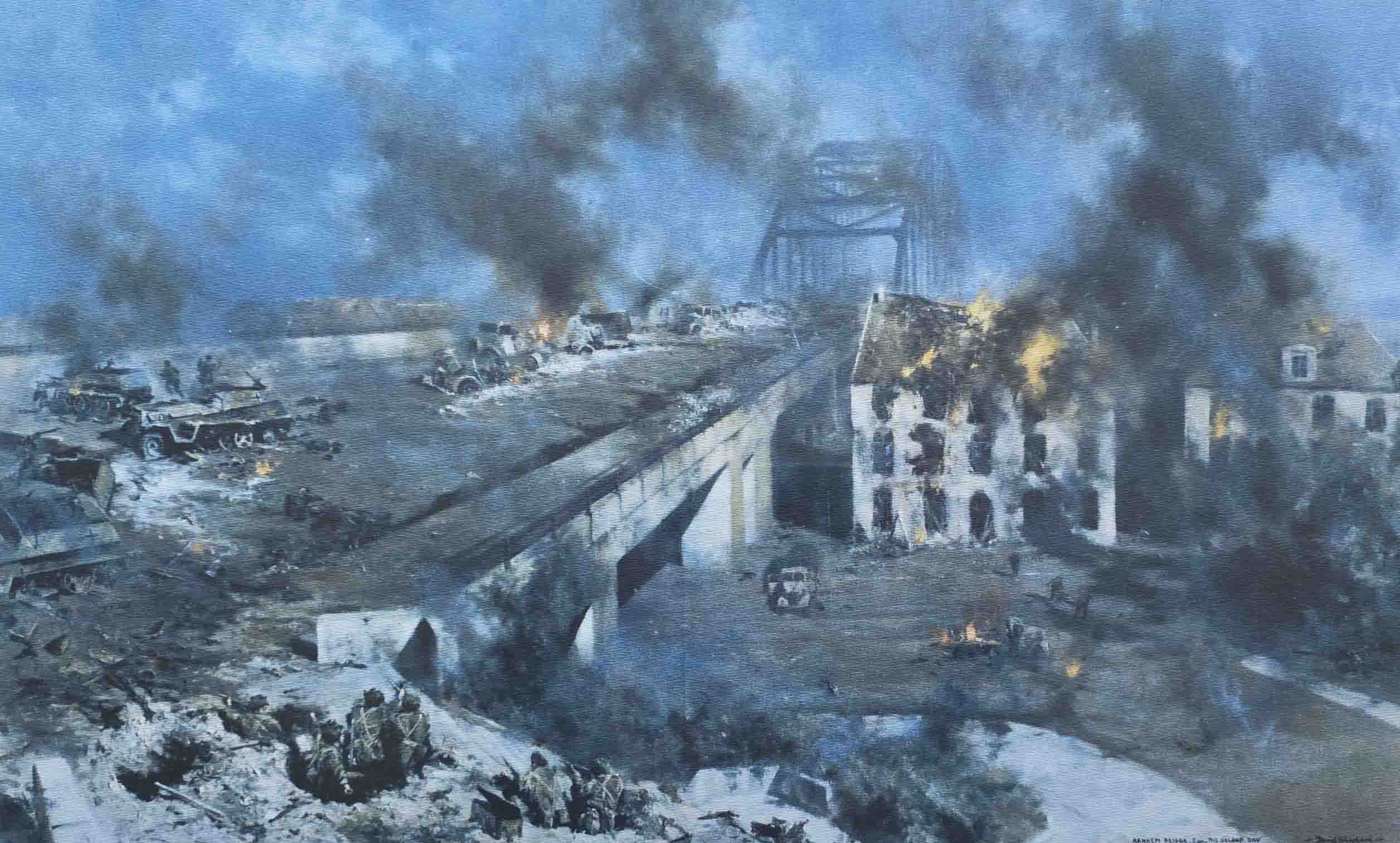david shepherd, Arnhem bridge, military, army, war david shepherd, Arnhem bridge, military, army, war