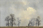 david shepherd original, landscape with oaks