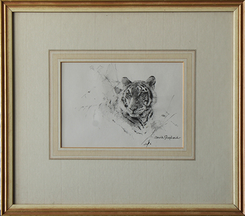 david shepherd original, tiger's head