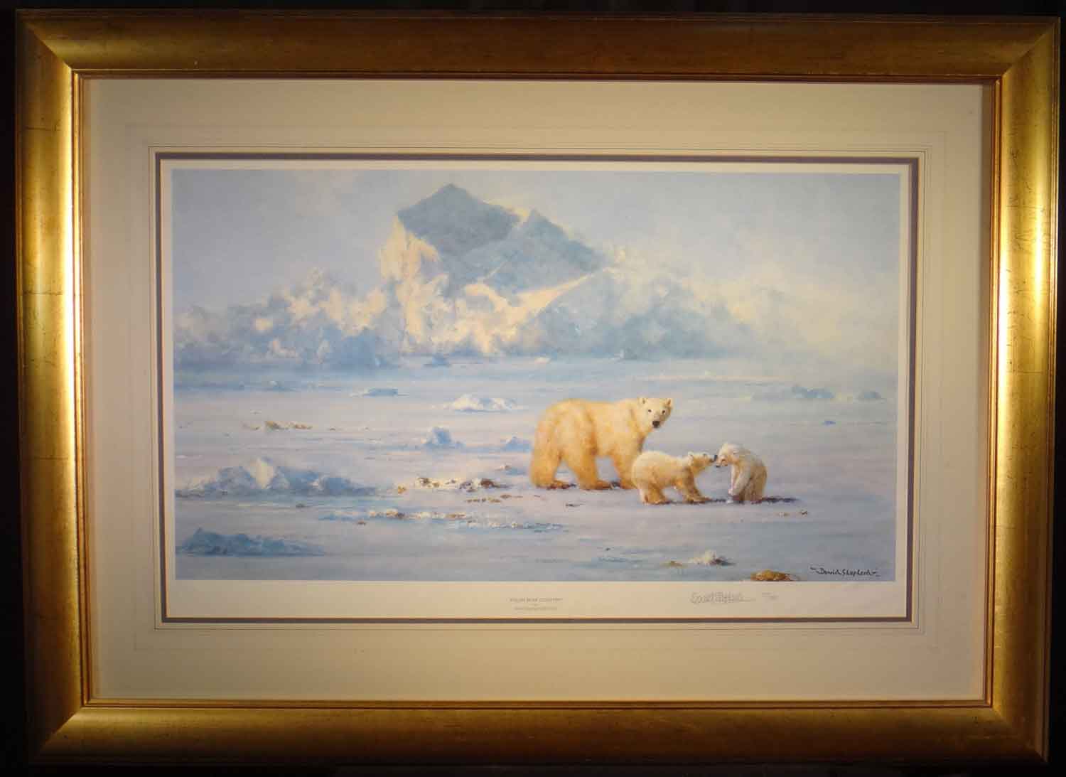 David Shepherd, limited editions, prints, polar bear country, snow ...
